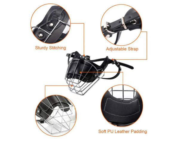 Adjustable Dog Muzzle Wire Basket
