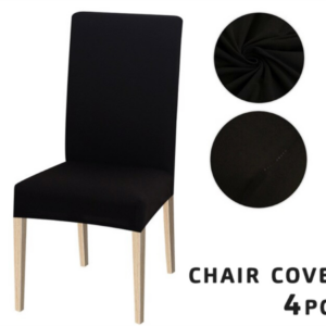 4pcs Chair Cover - Black