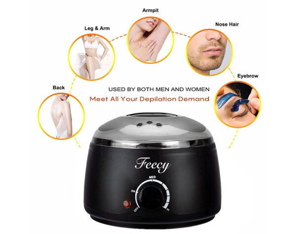 Hair Removal Waxing Kit - Black