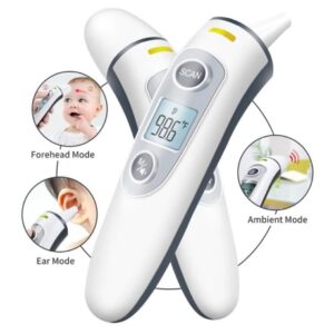 Dual Mode Digital Infrared Thermometer Adult Baby Kids Forehead Ear Measurement