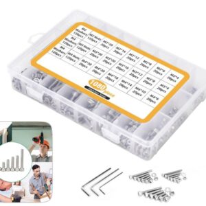 M2/M3/M4 Hex Socket Screw with Nut Assortment Set