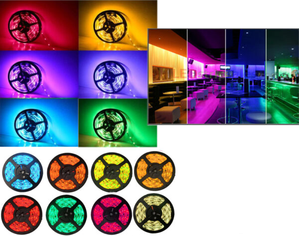 5M RGB LED Strip + 24 Key Remote
