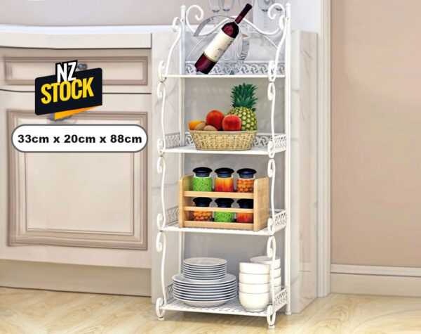 Kitchen Storage Shelves White
